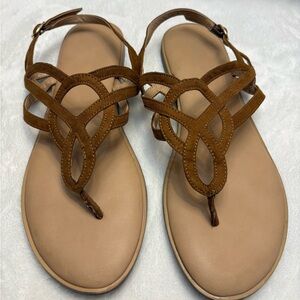 Market & Spruce Women's Irene Strappy Sandal  Cognac Size US: 10